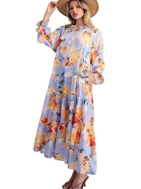 144:  EASEL NWT DRESS IRIS BLUE (C)
